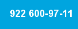 922 600-97-11